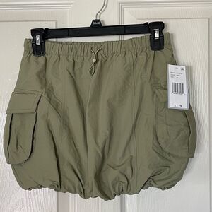 Honey & Sparkle Big Girls Bubble Nylon Sage Skirt size M
